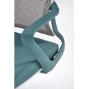 Кресло компьютерное HALMAR VESUVIO 2 бирюзовый/серый/белый